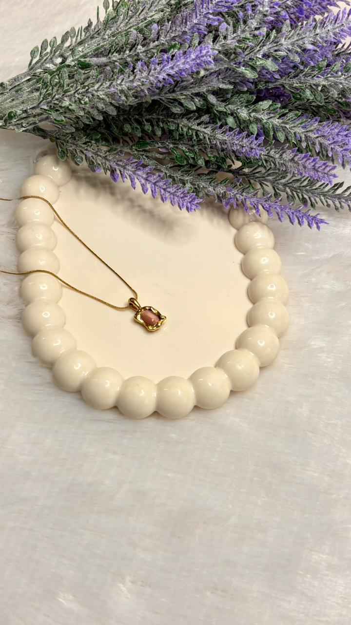 Rose Cabochon Pendant