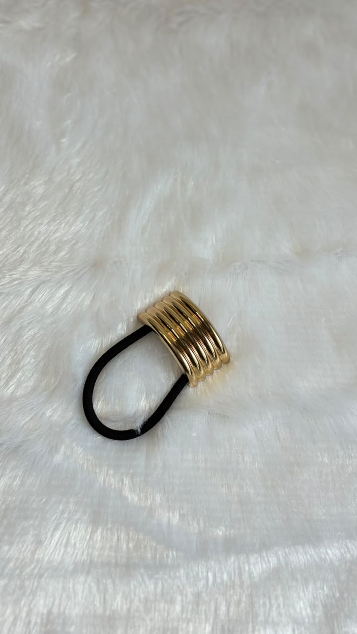 Stacked Rings Hair Tie