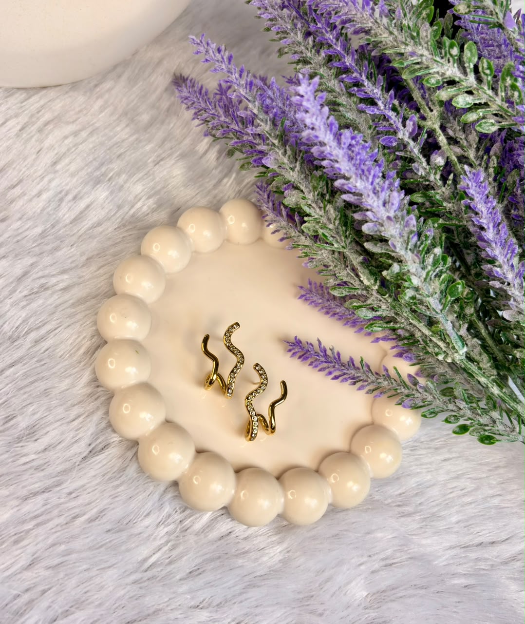 Pave Squiggle Studs