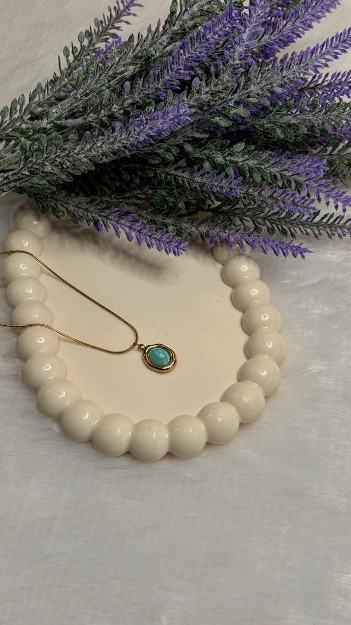 Turquoise Oval Pendant