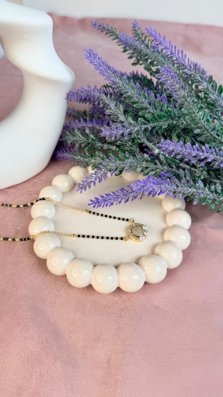 Pearl Crescent Mangalsutra