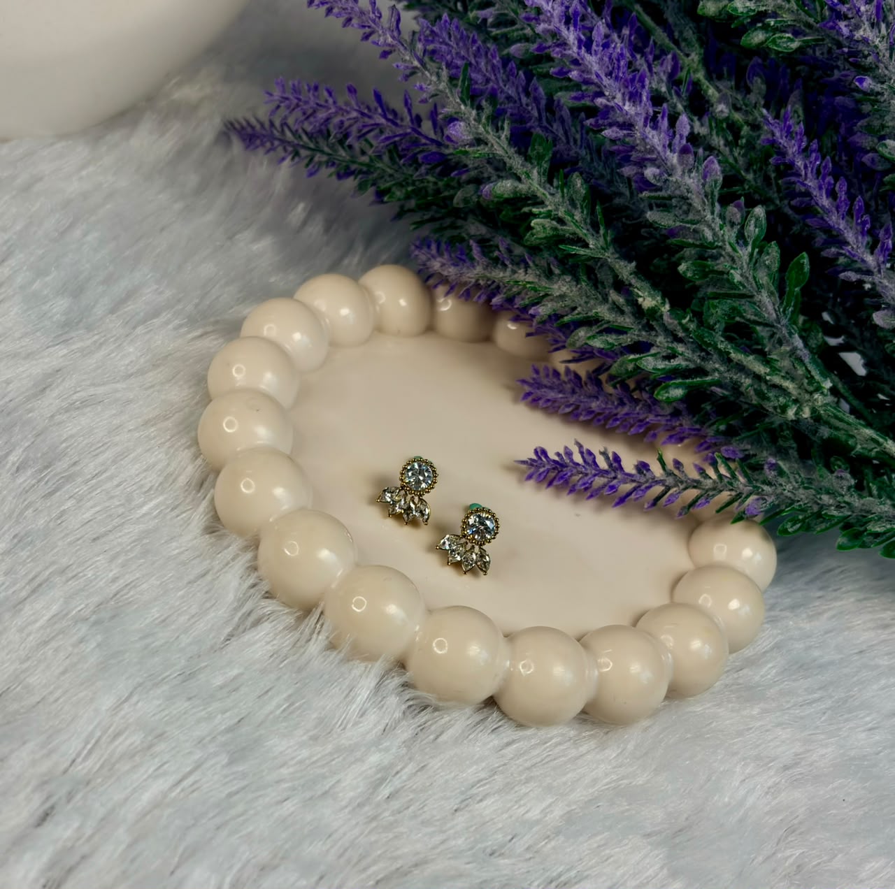 Crystal Cluster Crown Studs