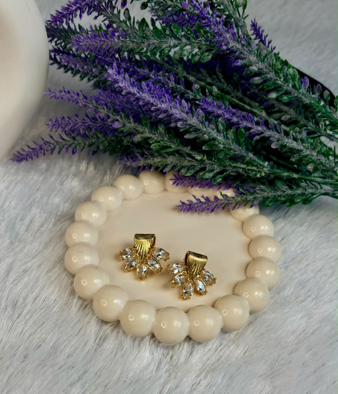 Crystal Marquise Fan Studs