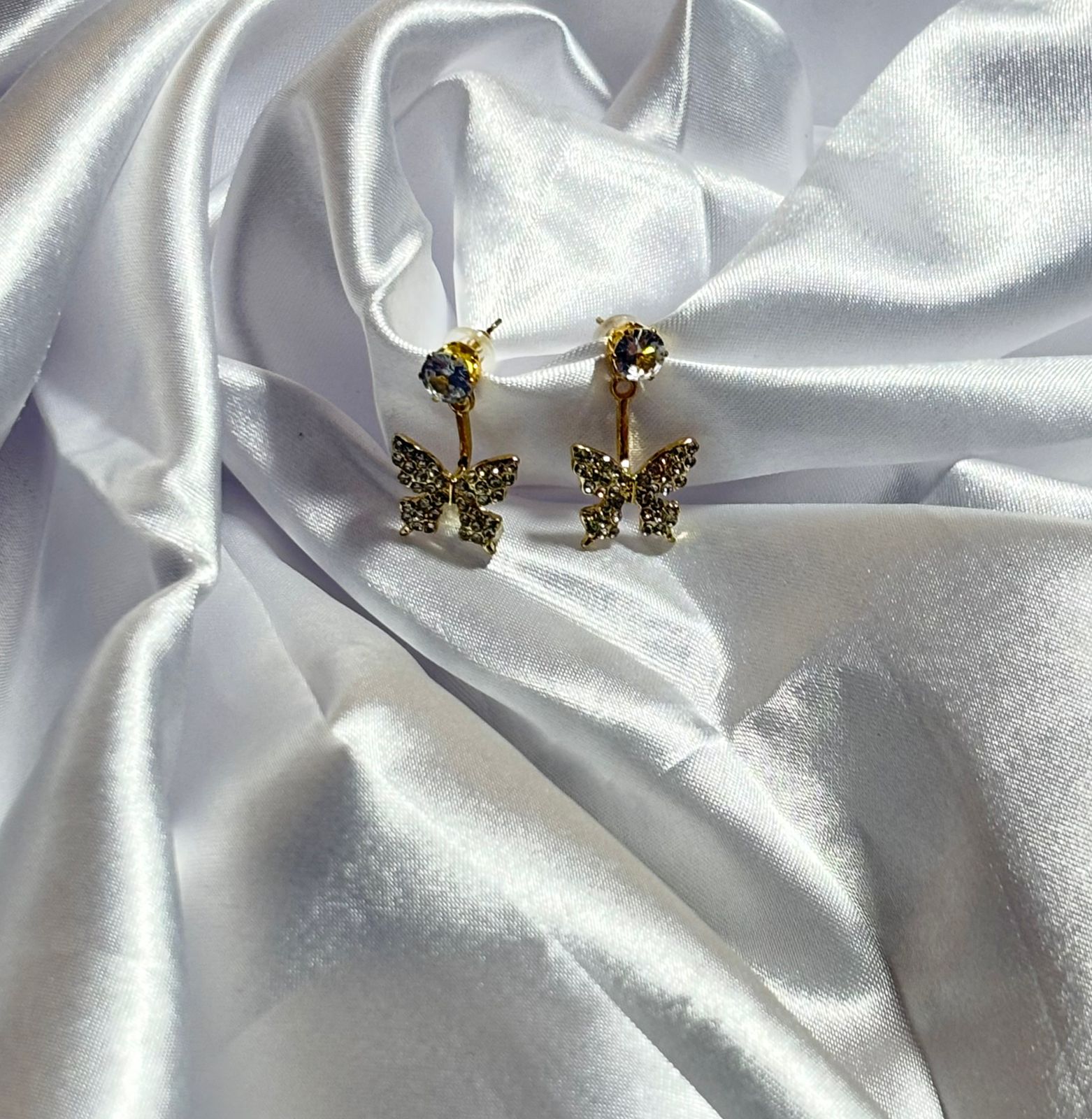 CZ Butterfly Ear Jackets