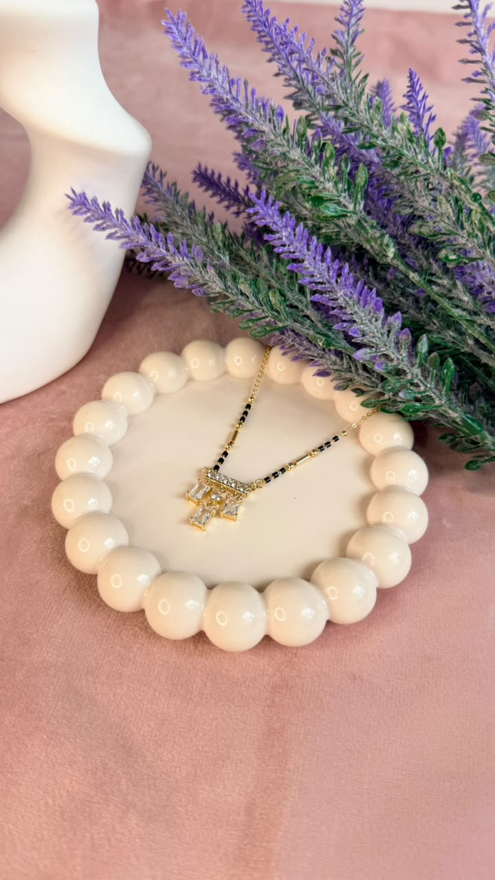 Baguette Cluster Mangalsutra