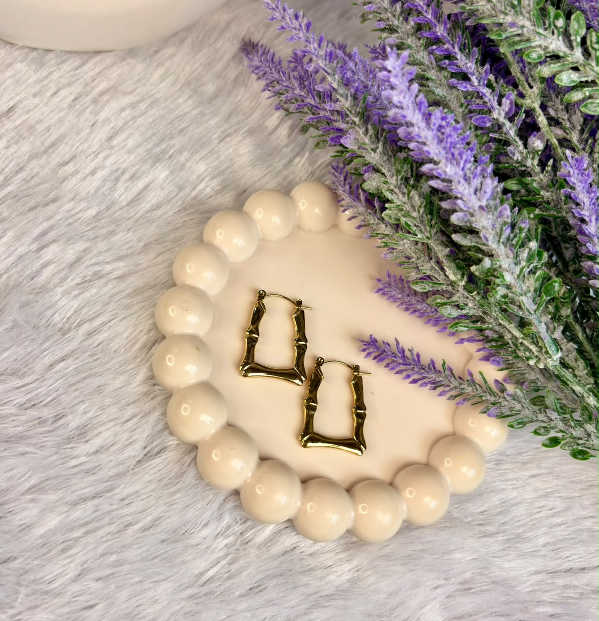 Bamboo Rectangle Hoops
