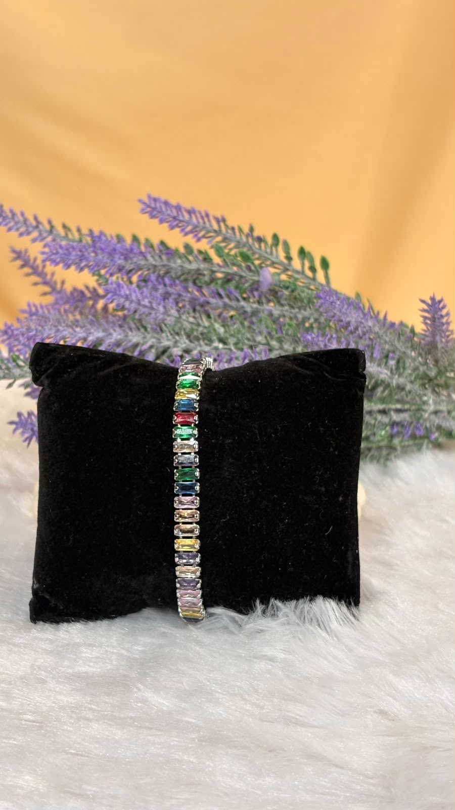 Rainbow Baguette Bracelet