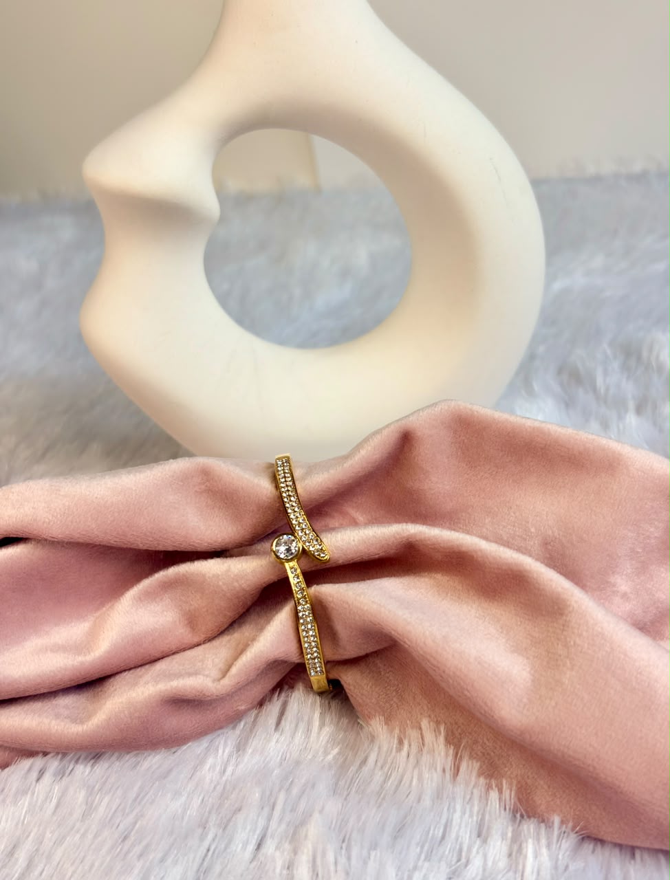 Pavé Bypass Solitaire Baby Kada